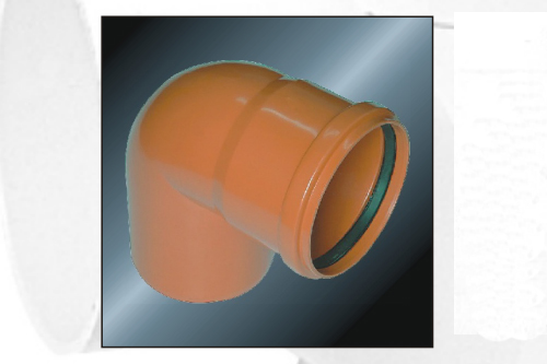 ELBOW 90° WITH RUBBER(SPIGOT)