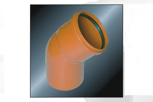 ELBOW 45° WITH RUBBER(SPIGOT)